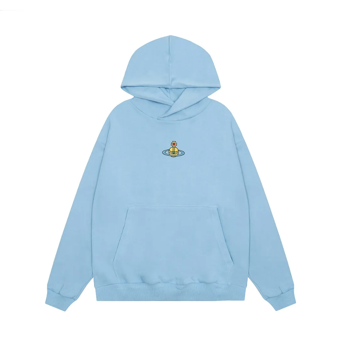 VIVI870# "Exclusive hot style" vivienne west wood West Queen Vivienne Saturn classic winning hooded sweatshirt 2024 top hot style No need to say more, just open the details directly YB mold opening Correct seam collar details ⚠️The authentic product is the seam threaded neckline, there is no collar strip. Our family only makes the right version of the product. We are careful to make sure that the first release of the Queen Mother of the whole network is correct. The entire series of correct accessories and every detail is completely restored. Straight up to full Size: XS-L
